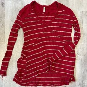 Free People striped tunic sweater sizeXS